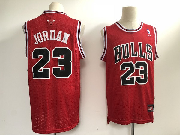 Men's Chicago Bulls #23 Michael Jordan Red Stitched NBA Jersey
